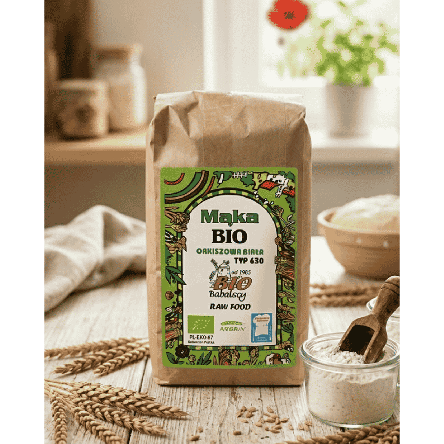 Mąka Orkiszowa BIO 1kg | Ekologiczna BioBabalscy | Osada Zdrowienia