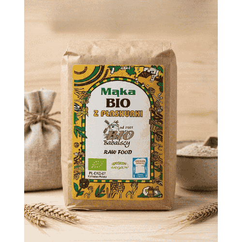 Mąka z Płaskurki BIO 500g | Pradawne Ziarno BioBabalscy | Osada Zdrowienia