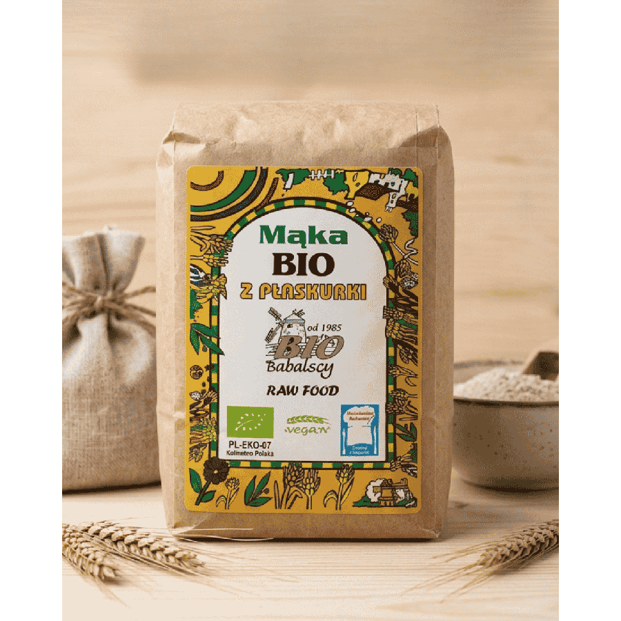 Mąka z Płaskurki BIO 500g | Pradawne Ziarno BioBabalscy | Osada Zdrowienia