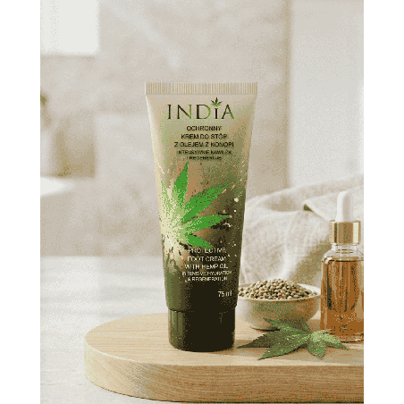 Krem do Stóp z Olejem Konopnym 75ml | India Cosmetics | Osada Zdrowienia